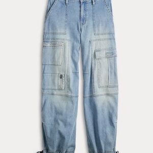 Women's Denim Cargo Jeans